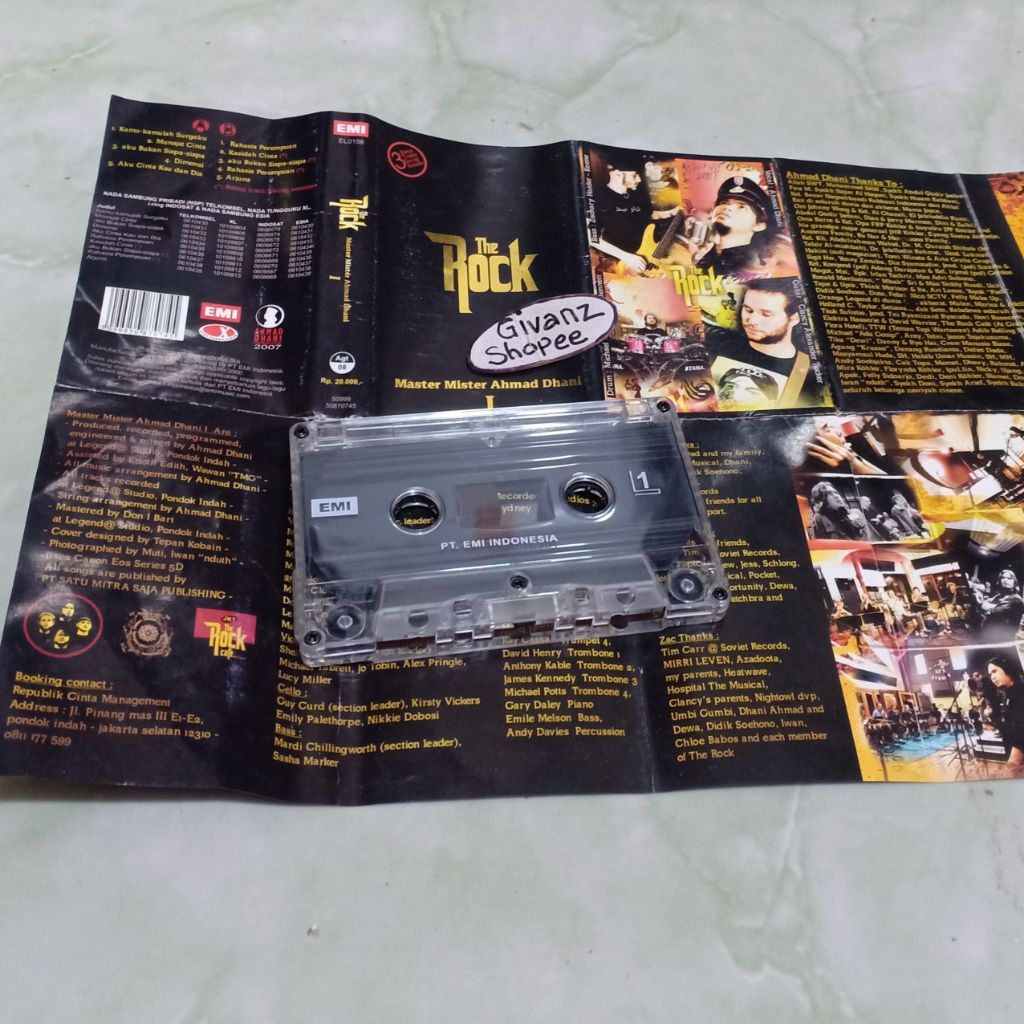 kaset pita THE ROCK - Master mister Ahmad Dhani 1