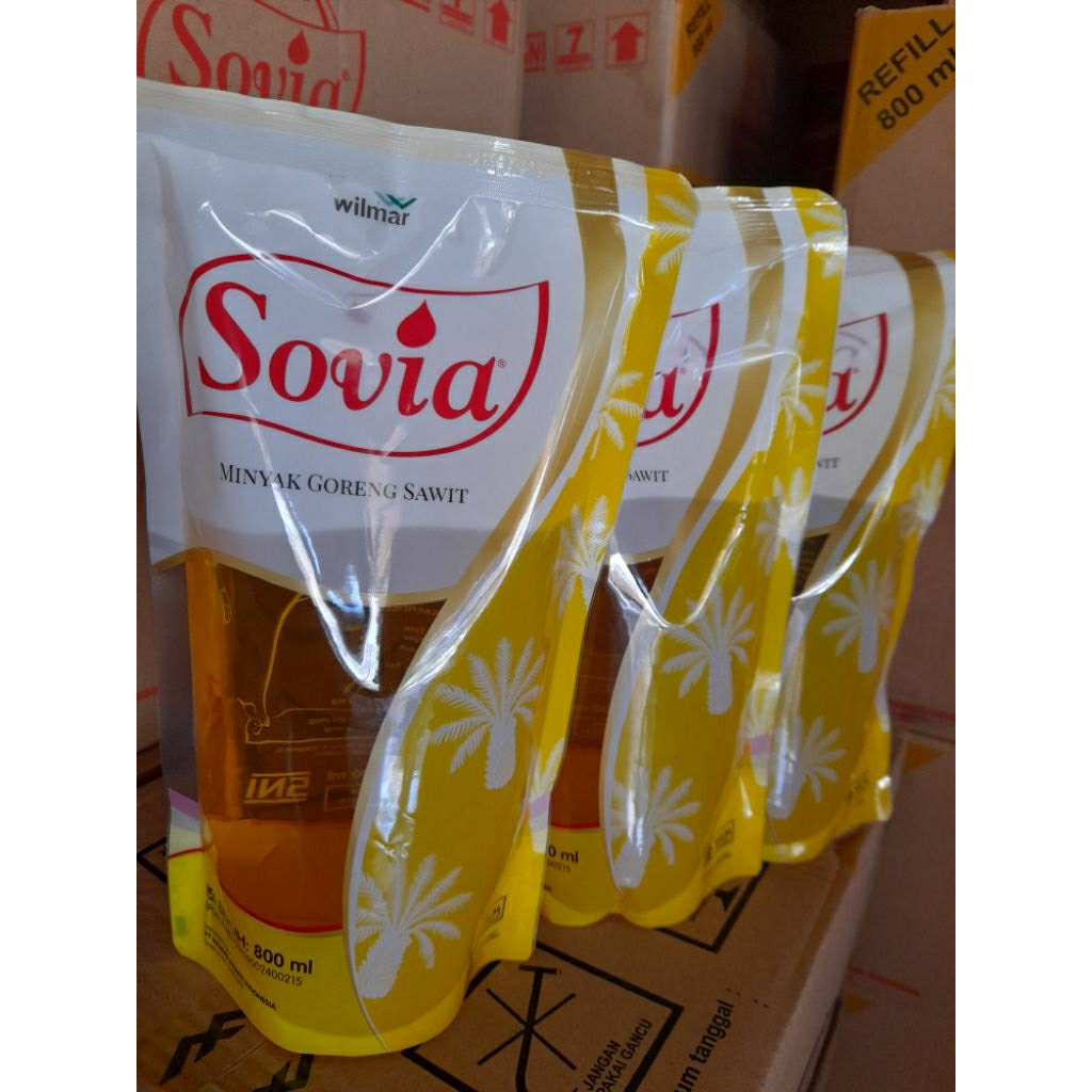 

Sovia Wilmar 800ml Minyak Goreng 1Dus (12Pouch)