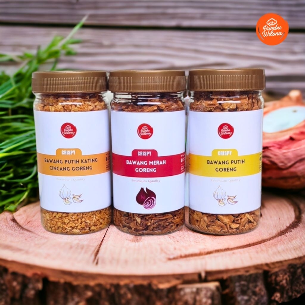 

BAWANG MERAH GORENG | BAWANG PUTIH KATING GORENG | MURNI TANPA TEPUNG TANPA CAMPURAN | SIAP MAKAN BY BUMBU WILONA