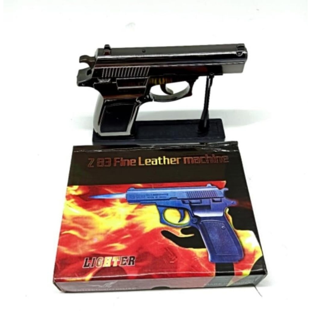 Korek Unik bentuk pistol Chrome stainless Grosir