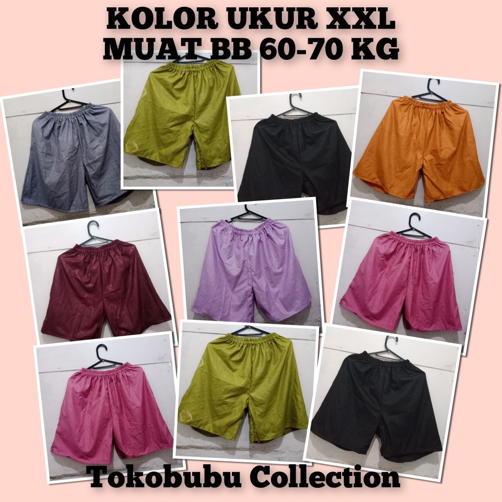 CELANA KOLOR XXL DEWASA PRIA WANITA, CELANA PENDEK DEWASA PRIA WANITA, CELANA BOXER DEWASA UKUR XXL 