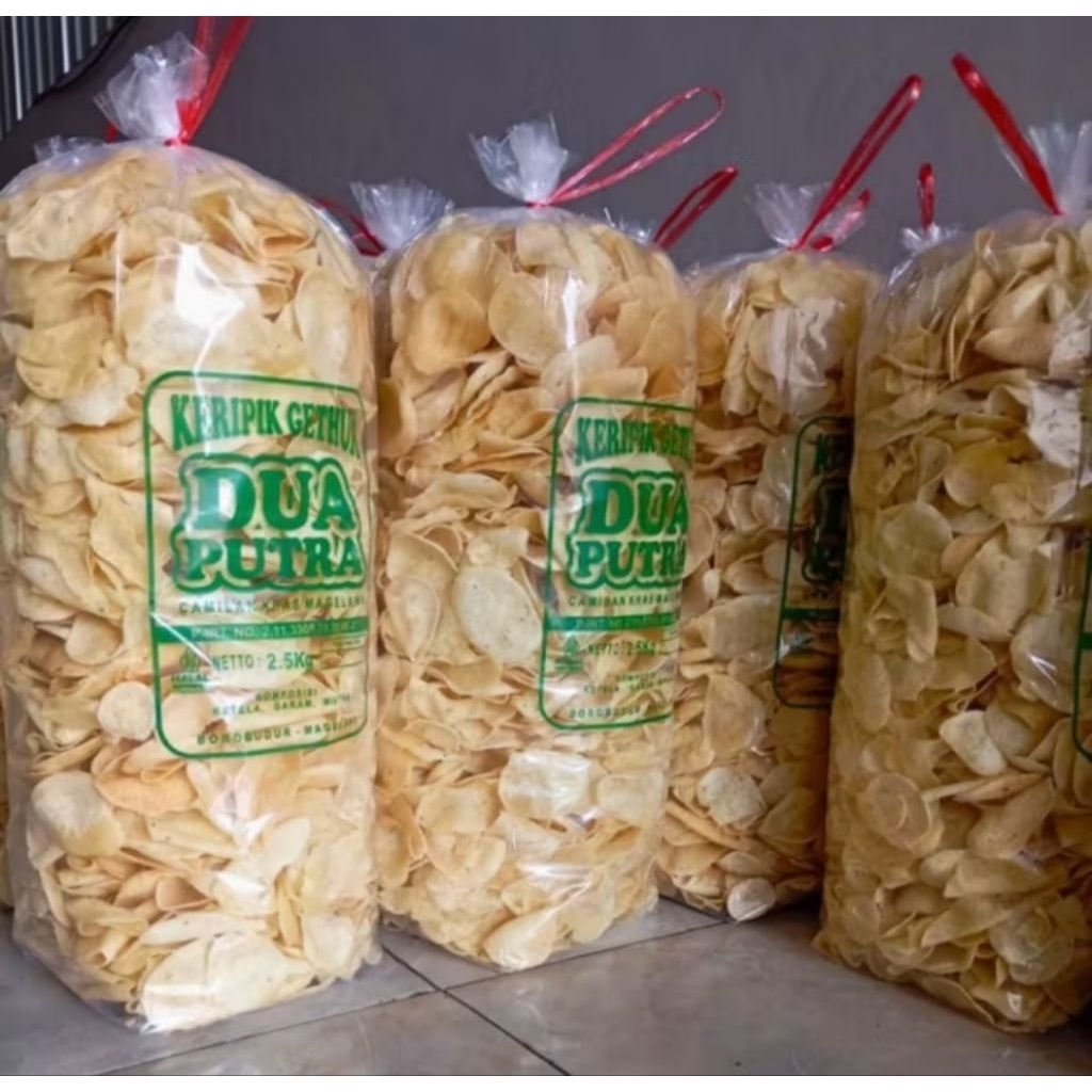 

Keripik getuk original gurih asin 1 kg / Keripik gethuk dua putra 1 kg
