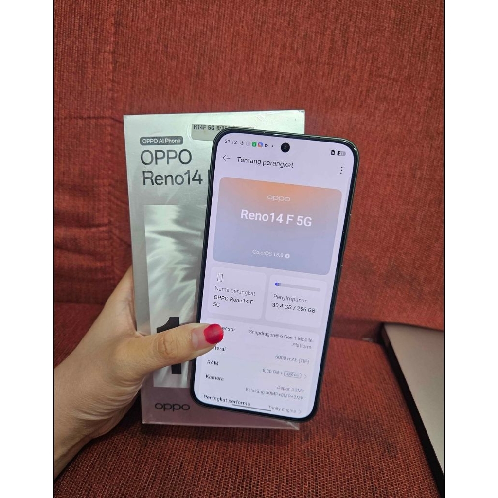oppo reno 14f 8+8/256 second mulus