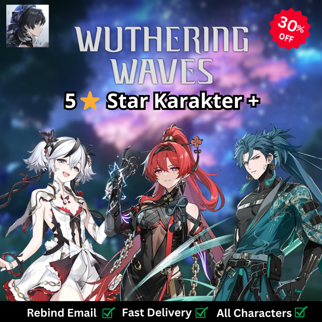 Akun Wuthering Waves Murah | Banyak Pilihan Karakter 5★ | Ready Stock