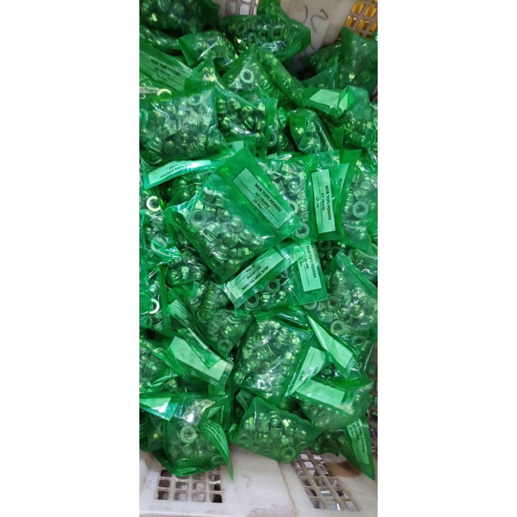 mur topi m7 pendek baut 11 isi 25 pcs