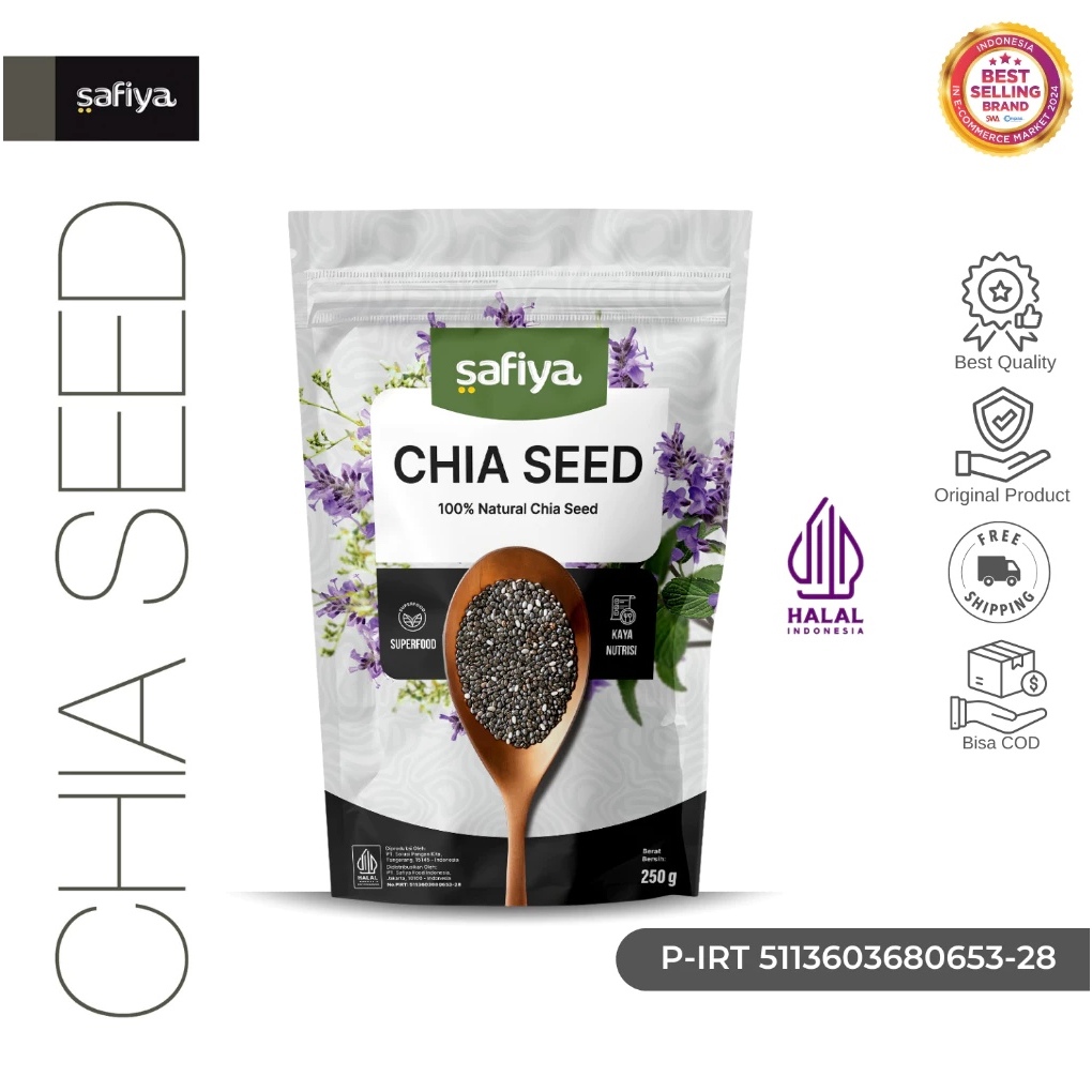 

Safiya Chiaseed Organik 250 Gram Chia Seed Detox Premium