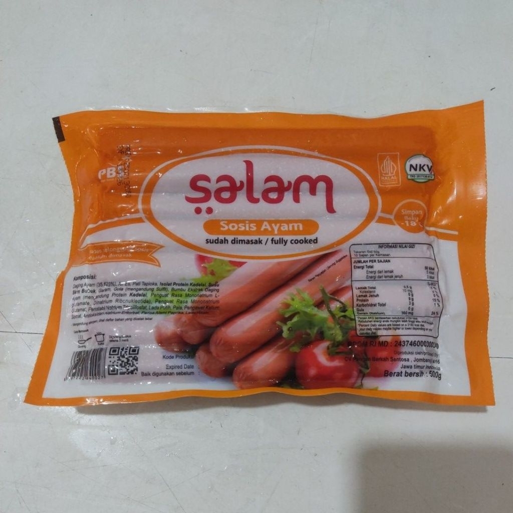 

Salam Sosis Ayam Long isi 15 500gr