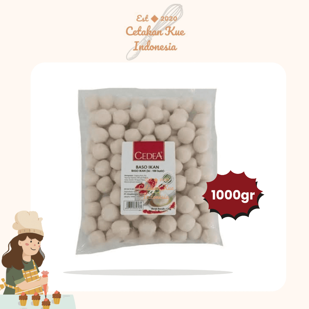 

{CKI} CEDEA BAKSO IKAN 1KG ISI 100PCS BAKSO IKAN KECIL FISH BALL MINI | Frozen Food Cedea Fish Ball Mini 1kg