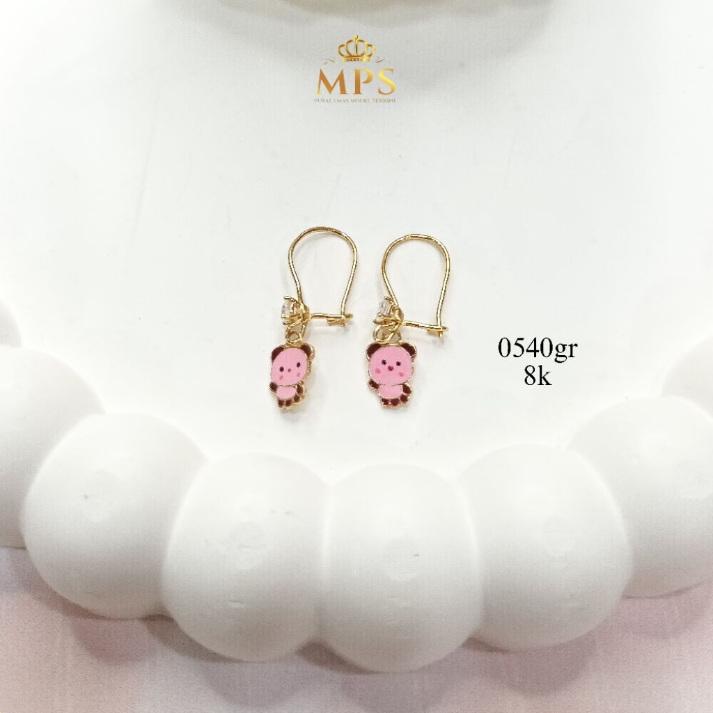 puterasokaraja NEW COLLECTION ANTING PANJANG BONEKA EMAS ASLI KADAR 8K/375% TOKO EMAS PUTERA SOKARAJ