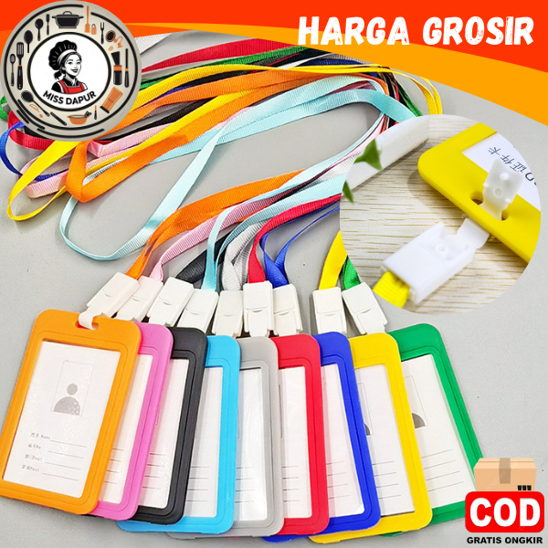 

MS GANTUNGAN ID CARD / GANTUNGAN KARTU NAMA PLASTIK / WARNA RANDOM