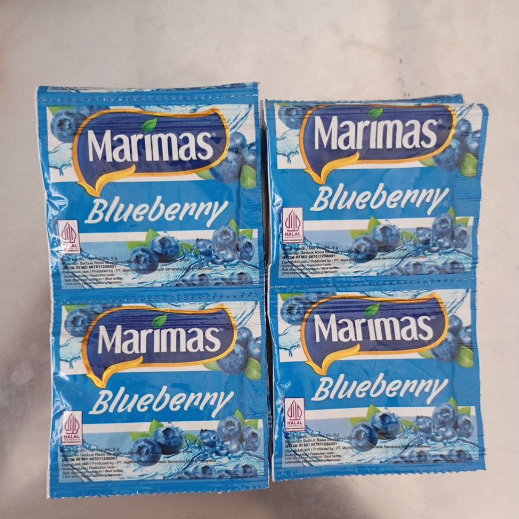 Marimas Blueberry Renceng Isi 10sachet 6gr