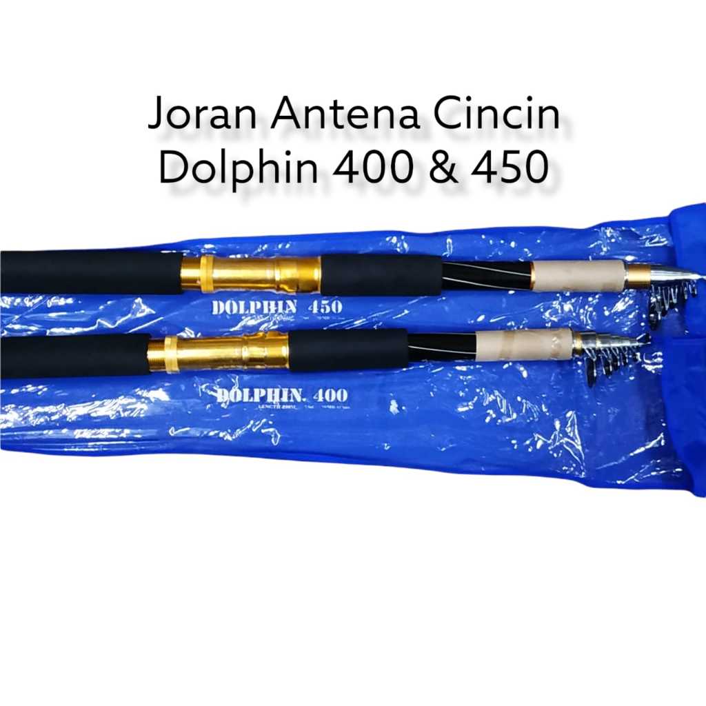 Joran Pancing Antena/Joran Teleskopik Pasiran Golden VIP Dolphin 400cm/450cm