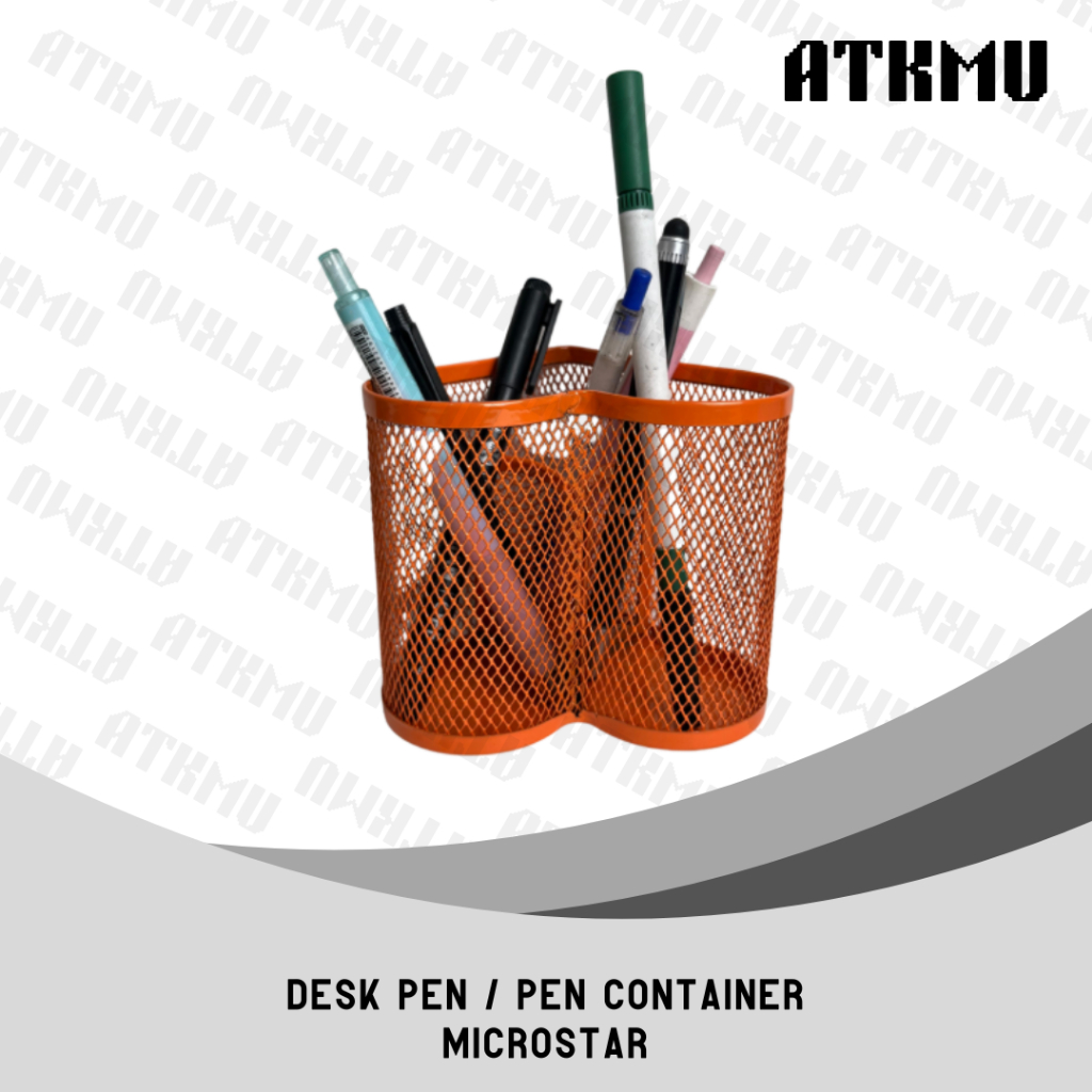 

Micro Star MS 807 C Desk Pen Holder / Pen Container Orange