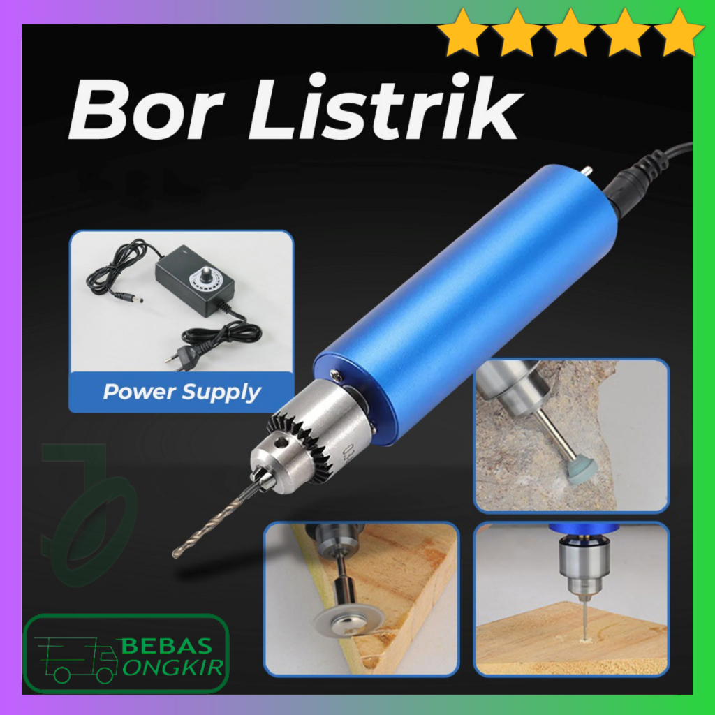 Bor Mini Die Grinder Alat Ukir Multifungsi 12000 RPM Dengan Power Supply HERCTOOLS X70200