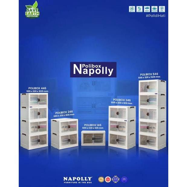 Loker Box Plastik Napolly Polibox Pb 146 TP | Box Container Napolly | Rak Laci Mini Plastik