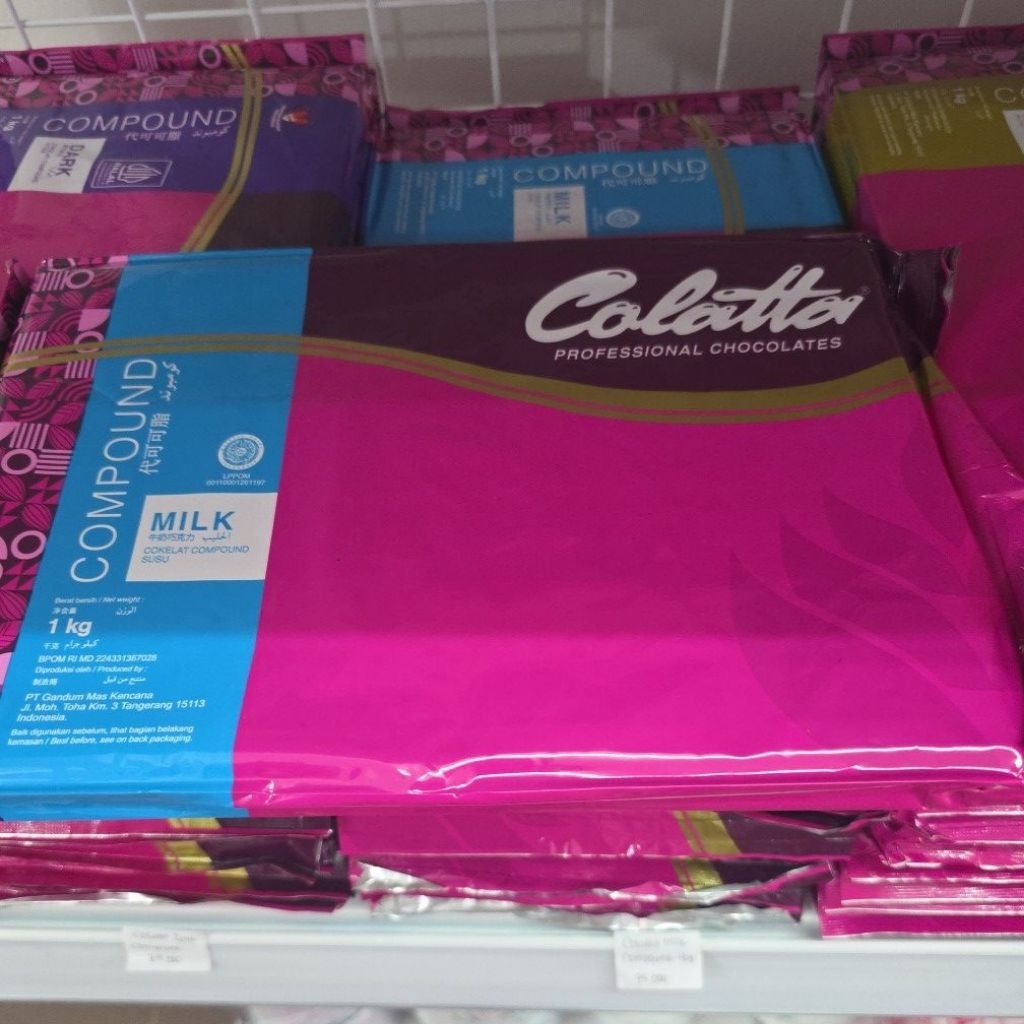 

TERMURAH ! COLATTA MILK CHOCOLATE COMPOUND COKLAT MASAK MATANG COKLAT BATANG 1 KG