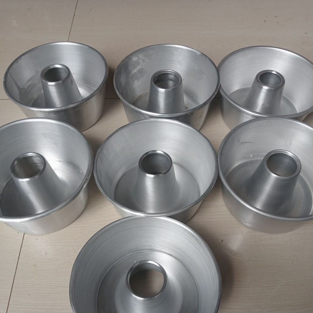 cetakan bolu press mini/tulban mini 16 cm tinggi 8 cm bahan almunium