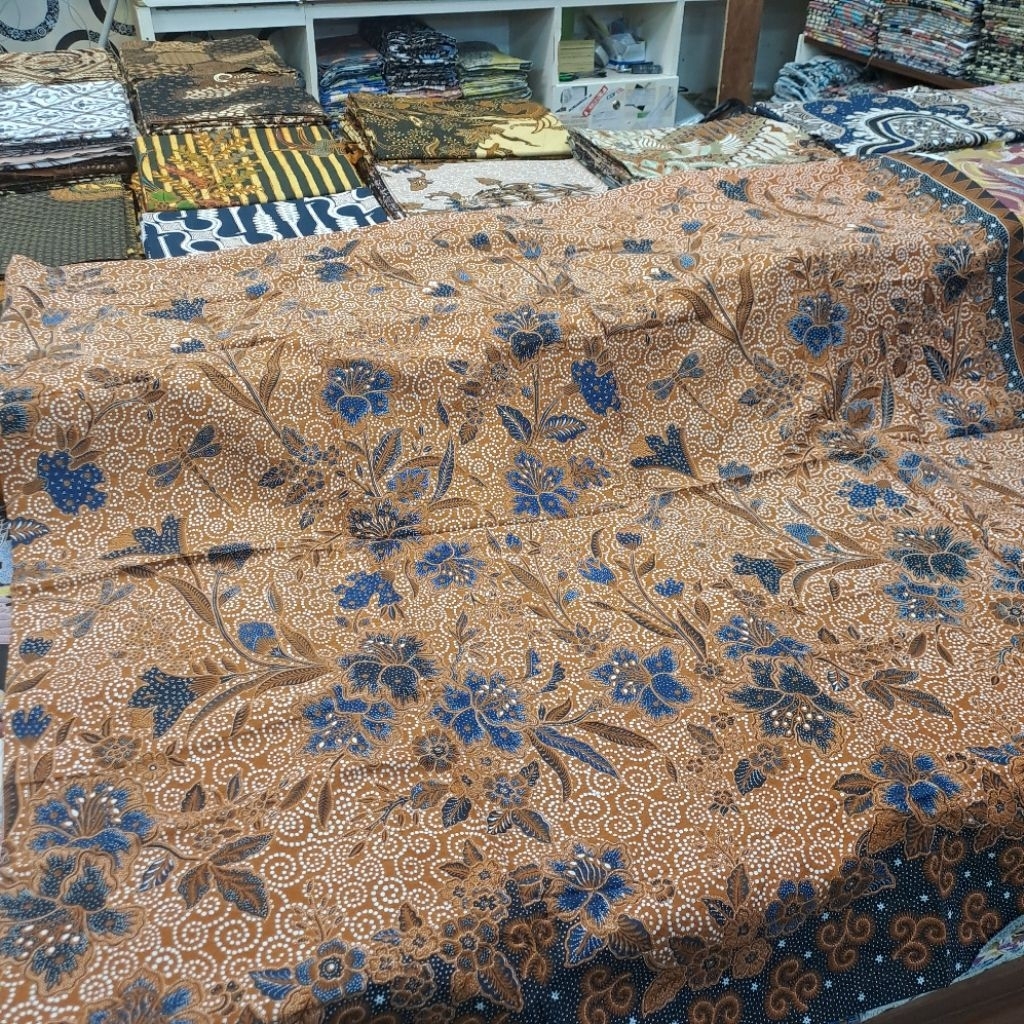 Kain batik dobi panjang sogan solo jogja mewah kembangan