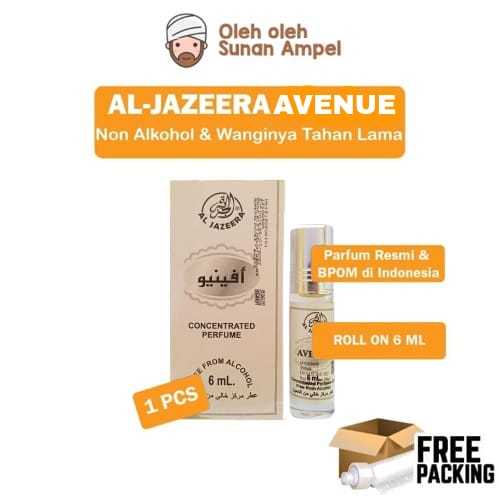 Parfum Al Jazeera AVENUE 6ML Roll On BPOM Minyak Wangi Fresh Misk Kasturi Sah Untuk Sholat
