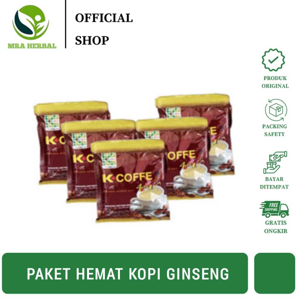 

Kopi Herbal Ginseng Paket Hemat | Kopi Ginseng K Link 4 In 1 | Meningkatkan Daya Tahan Tubuh