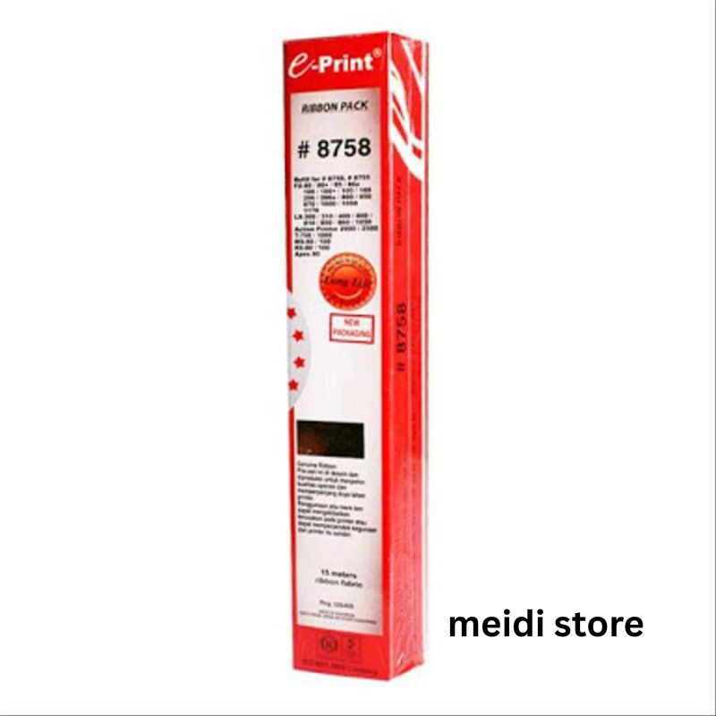 

Pita epson Refill pita epson LX-300/ LQ-1170/ LQ-300/ LQ-310, Merk e-print / pita LX-300 / 1170