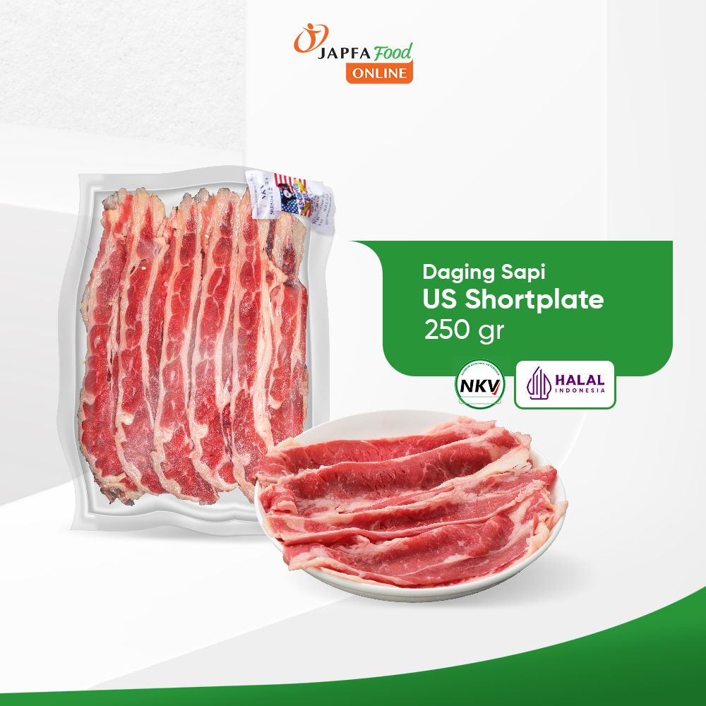 

Daging Sapi US Shortplate Beef Slice 250 gr