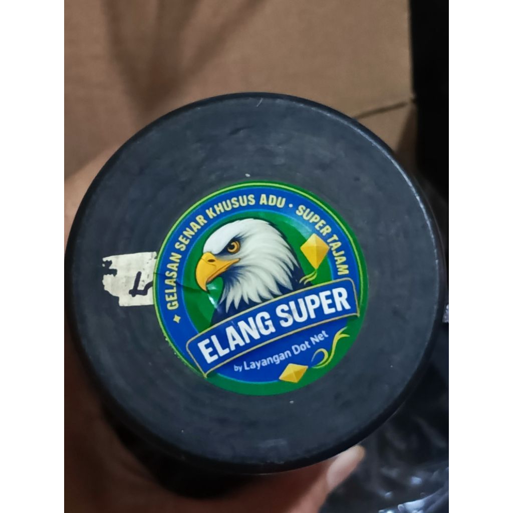 HARGA 1 PCS GELASAN MOLOR CAP ELANG SUPER SIZE 0.28 PANJANG 12000 YARD. KLOS GADING HITAM. UNTUK ULU