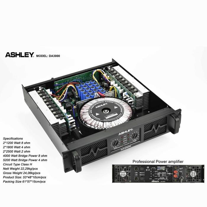 POWER ASHLEY DA3000 POWER AMPLIFIER CLASS H