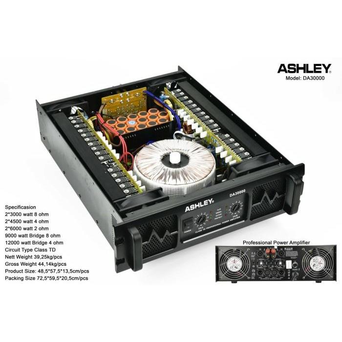 POWER ASHLEY DA30000 CLASS TD POWER ASHLEY DA30000 4CHANNEL ORIGINAL