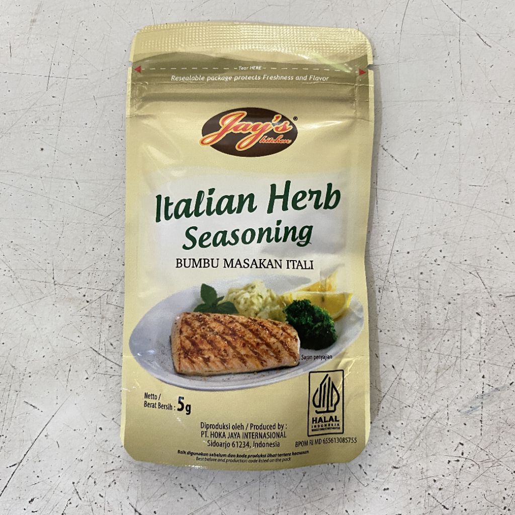 

Jay's italian herb seasoning sachet 5 gram | bumbu masakan itali