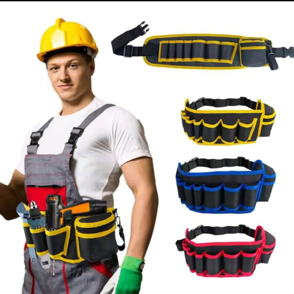 Tas perkakas alat kerja multifungsi sabuk alat teknisi