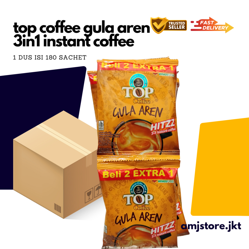 

Kopi Top Gula Aren 22 gr 1 Box@180pcs