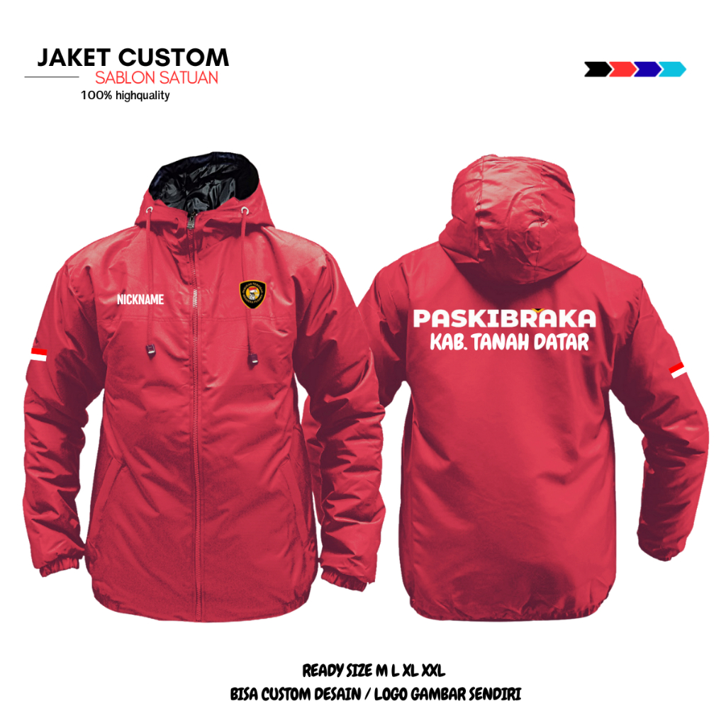 Jaket Custom PASKIBRAKA Unisex Jaket PASUKAN INTI PASKIBRAKA