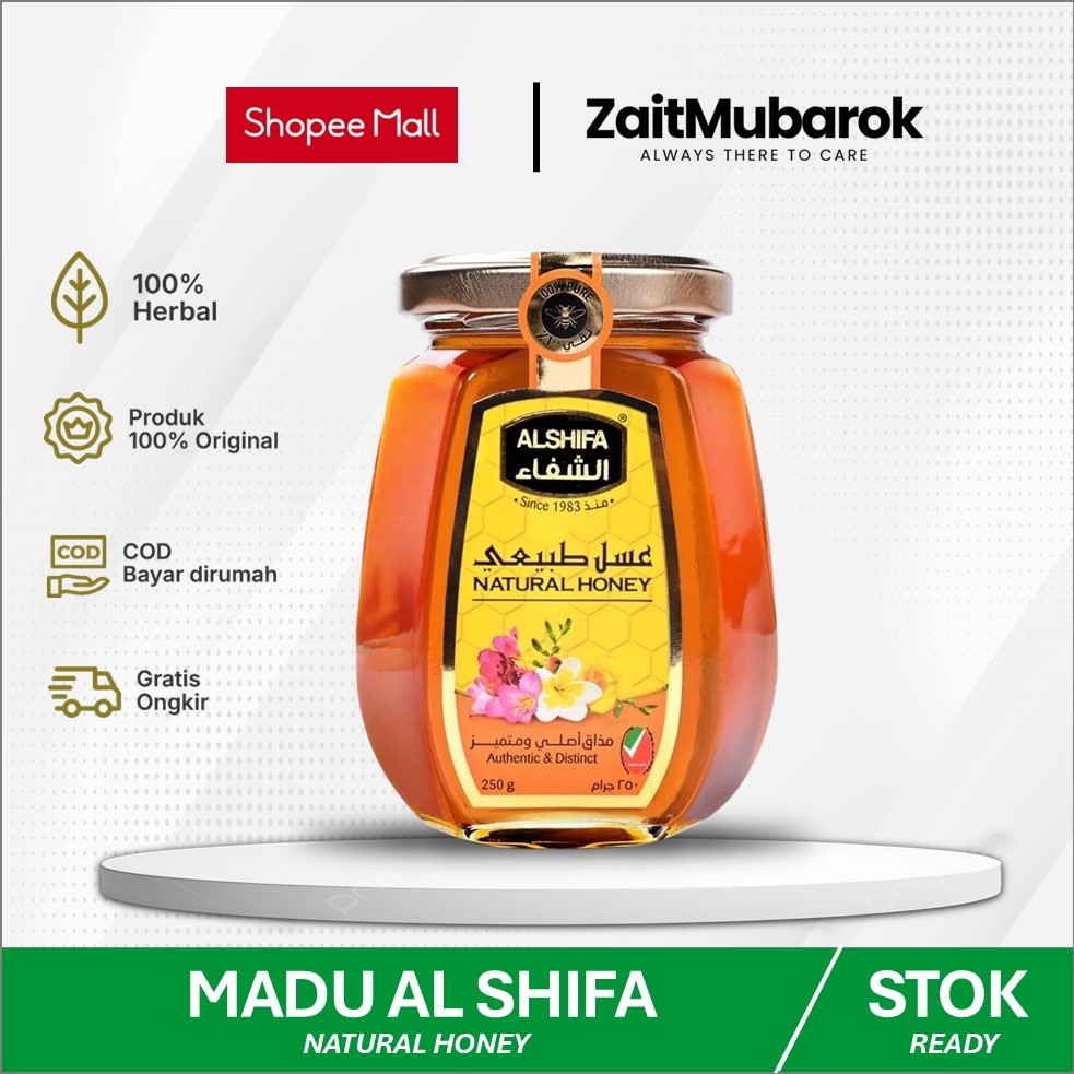 

Madu Murni ALSHIFA Asli Original Natural Honey - Al Shifa Madu Import Original