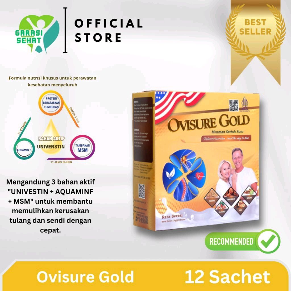 OVISURE GOLD MILK SUSU VITAMIN UNTUK TULANG DAN SENDI