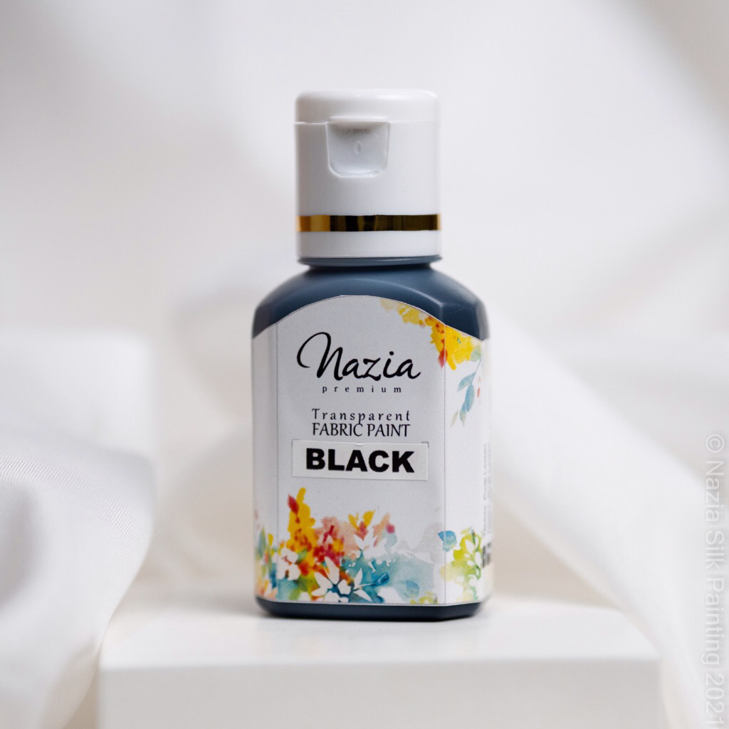 Cat Kain Tekstil Premium Black Nazia Fabric Paint (Cat Textile)