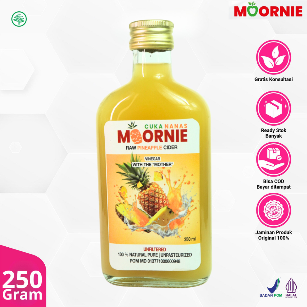 

Cuka nanas moornie with mother original mengontrol gula darah menurunkan berat badan lancar BAB