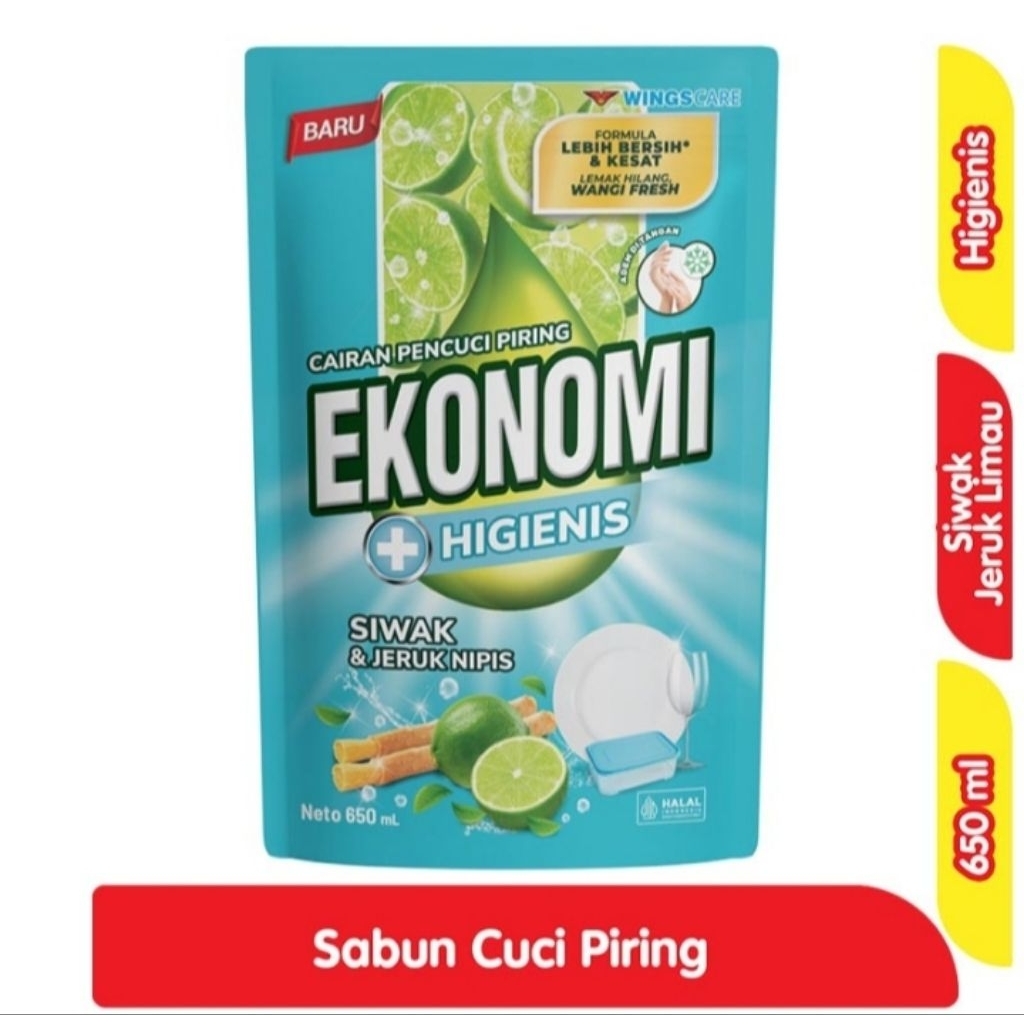Ekonomi Sabun Cuci Piring Siwak & Jeruk Limau 650 ml