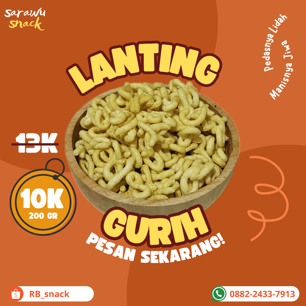 

Lanting Gurih Renyah 200 gram
