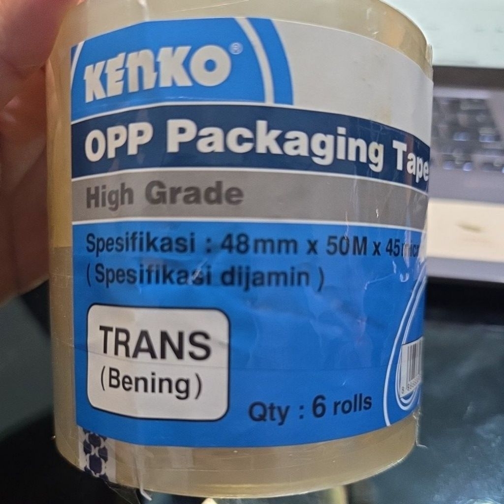 

KENKO OPP LAKBAN BENING TRANS 48MM X 50M HARGA PAKET 6 ROLL
