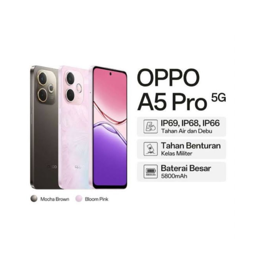 HP OPPO A5 PRO 5G 8/256 GB - OPPO A5 PRO 5G RAM 8GB ROM 256GB RESMI