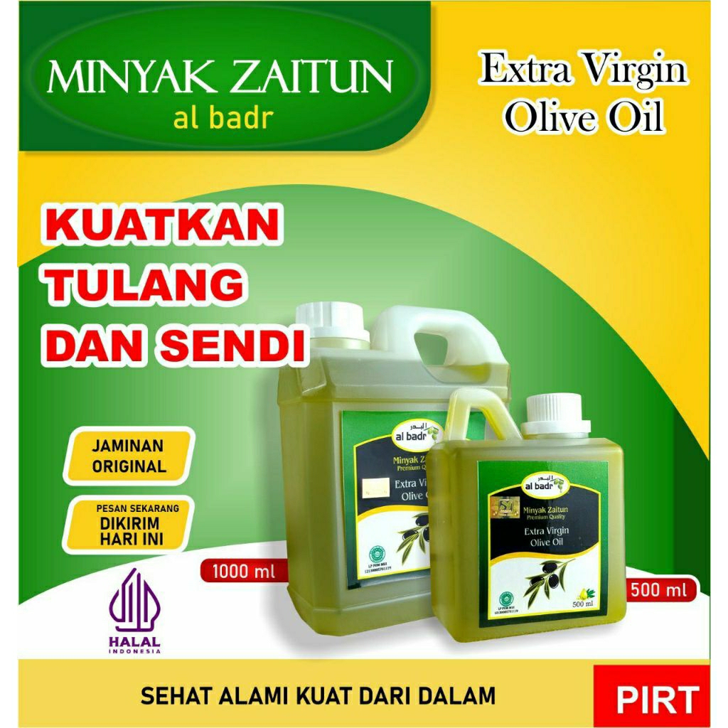 Al Badr Minyak Zaitun Extra Virgin 500ml – EVOO Murni Alami HALAL