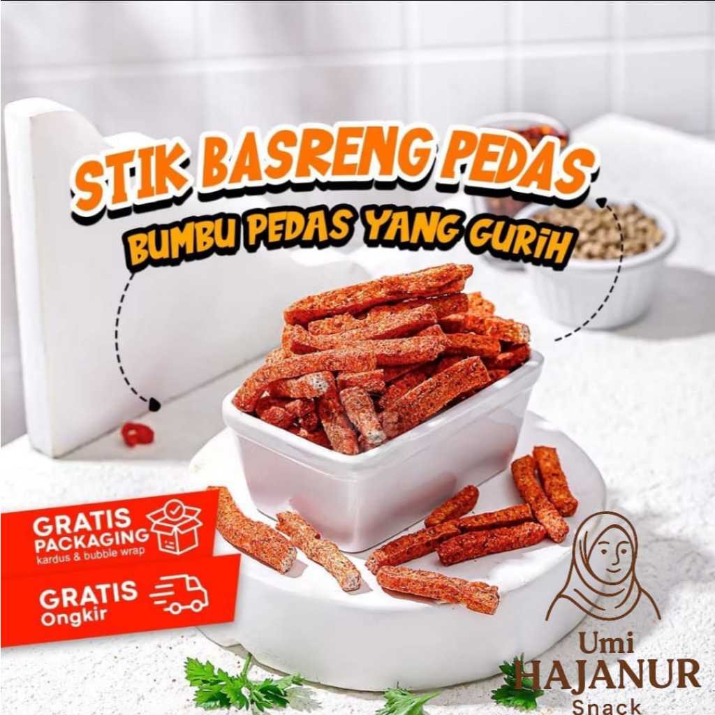 

Basreng stik pajri pedas/basreng stik pedas daun jeruk