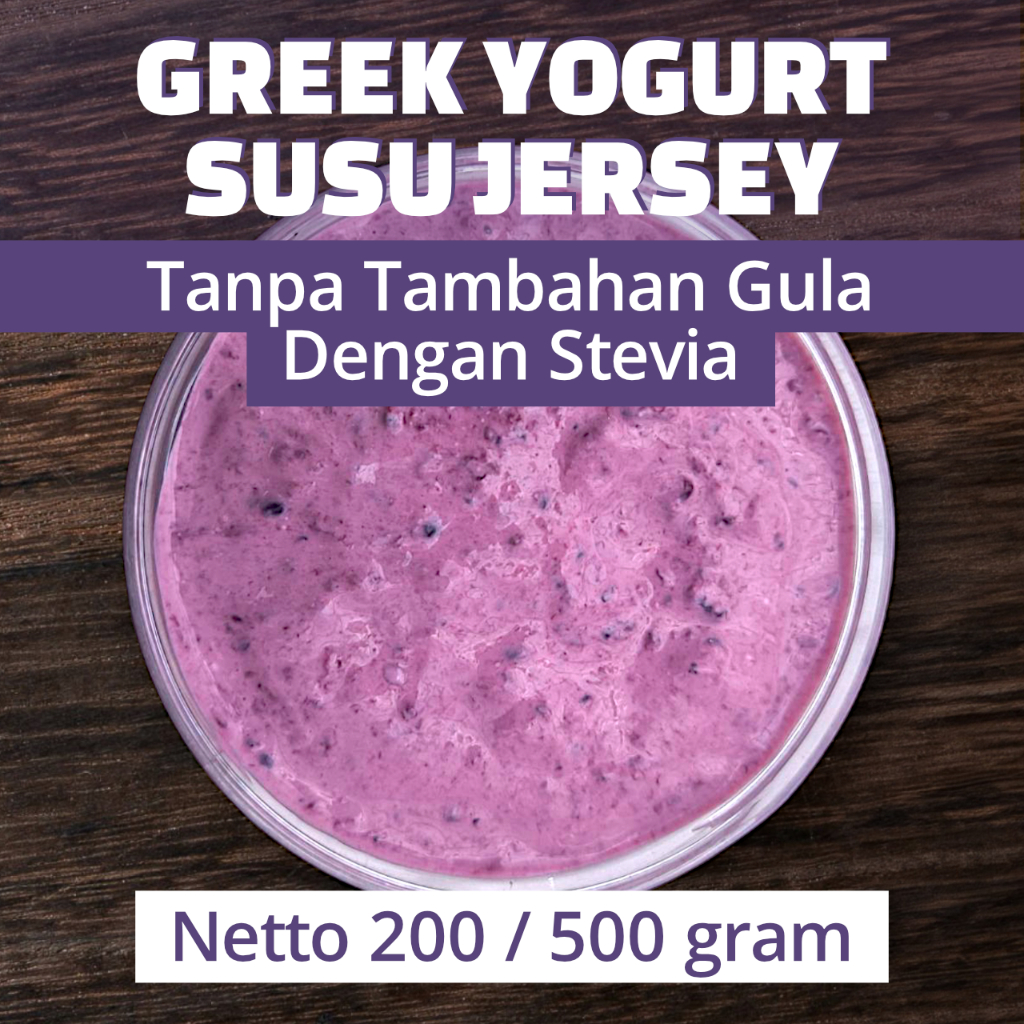 

Greek Yogurt Susu Jersey - Tanpa Tambahan Gula Dengan Stevia - Diet Karnivora Keto DEBM Homemade