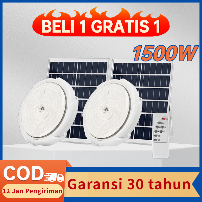 lampu panel surya Solar Ceiling Lampu indoor Solar Cell lampu tenaga surya LED lampu plafon Beli 1 G