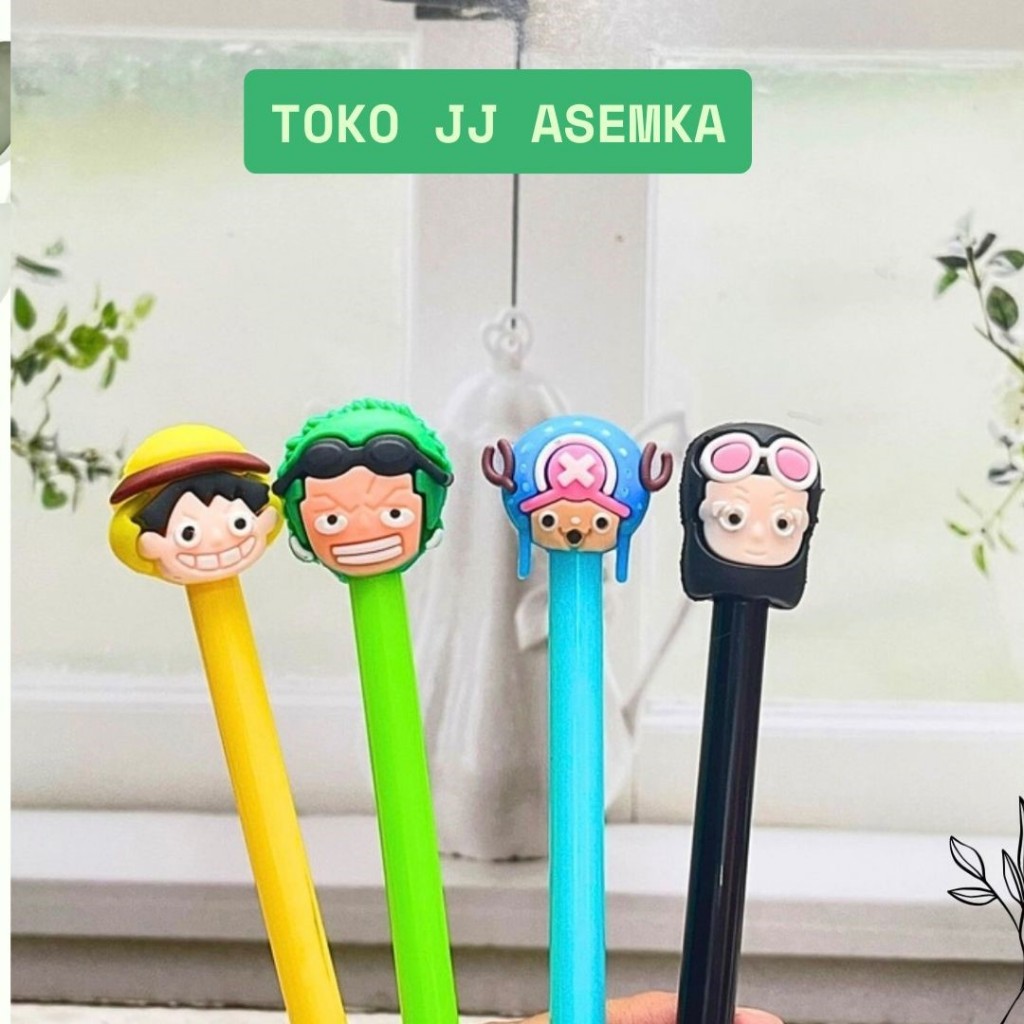 

PULPEN GEL ANIME ONE PIECE ALAT TULIS BOLPOIN UNIK IMUT MURAH PEN GEL KARAKTER LUCU MURAH PENA