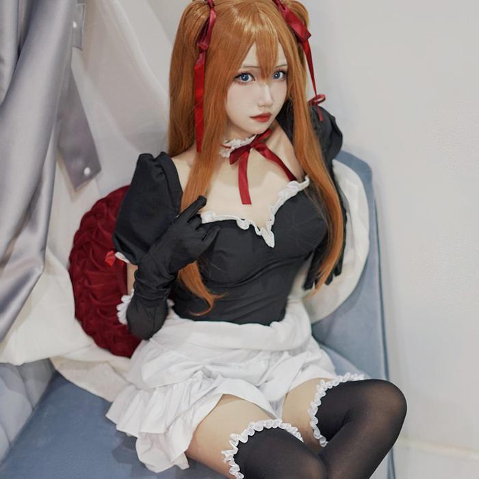 CC-109 kostum cosplay evangelion asuka lolita dress costume anime