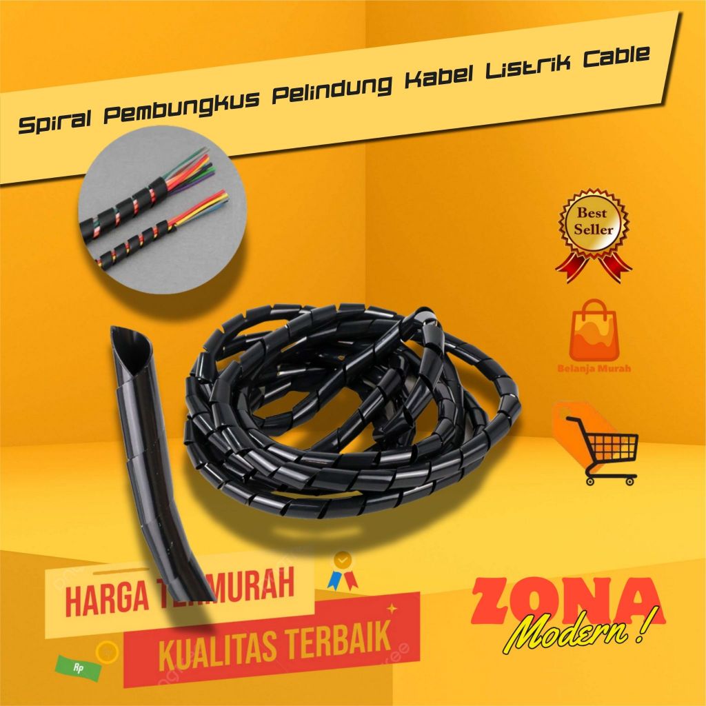 Spiral Pembungkus Pelindung Kabel Listrik Cable
