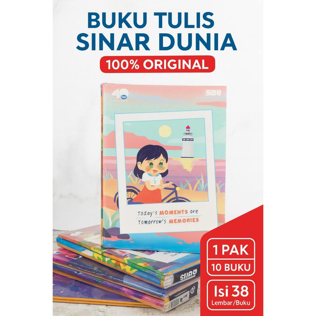 

Buku Tulis Sinar Dunia 38 Lembar Original | Motif Lucu & Kualitas Terjamin-Buku Tulis Sinar Dunia 38 Lembar | Buku Sekolah Anak & Dewasa