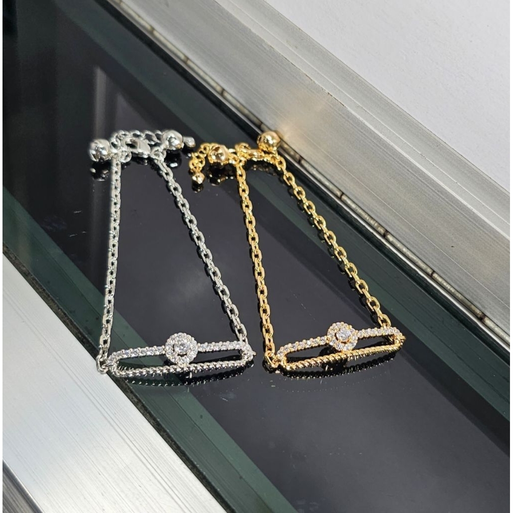 gelang rhodium, gelang rantai mata , gelang dewasa